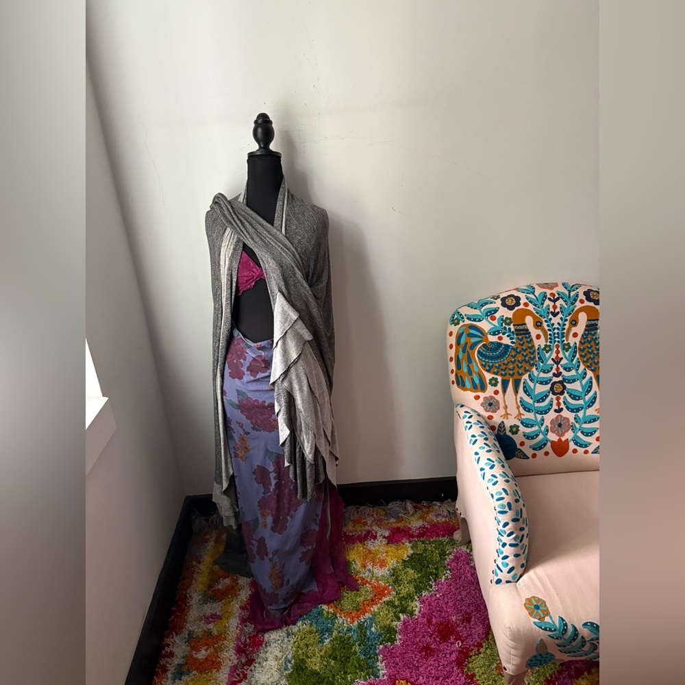 Free People Intimates Open Front Waterfall Ruffle Robe - Picture 2 of 6